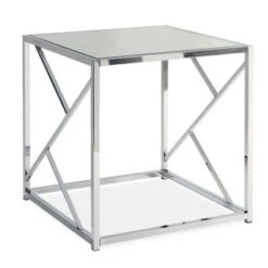 Hot Sale 🎁 3pc Stella Occasional Table Set Chrome - Picket House Furnishings 💯