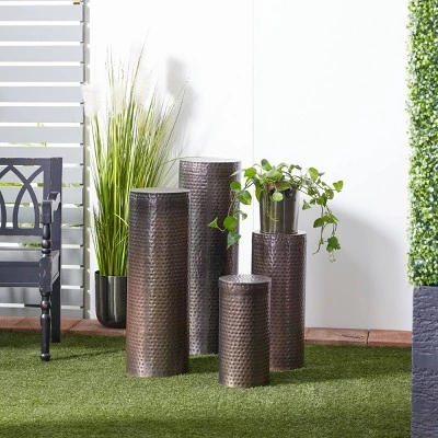 Best reviews of β€οΈ Olivia & May Set of 4 Industrial Metal Pedestal Tables Brown - Olivia & May π 3 Best reviews of β€οΈ Olivia & May Set of 4 Industrial Metal Pedestal Tables Brown - Olivia & May π