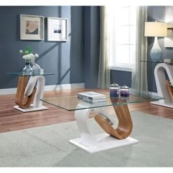 Promo π 2pc Saxon Coffee Table Set Tan - miBasics π
