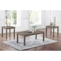 Hot Sale βοΈ Brunsin Coffee Table and 2 End Table Set Antique White - miBasics π