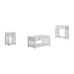 Best Pirce ❤️ 36" Middlebury Coffee Table, End Table and Console Table with Drawers - Alaterre Furniture White 😍 -End And Side Tables shop unnamed file 8511