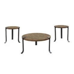 Top 10 👏 3pc Kriden Coffee Table with 2 End Tables Set - HOMES: Inside + Out Black/antique White 🌟 -End And Side Tables shop unnamed file 8516