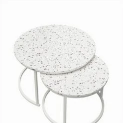 Flash Sale ✨ Amelia Nesting Coffee Tables Terrazzo - Cosmoliving By Cosmopolitan ⌛ -End And Side Tables shop unnamed file 8547