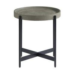 Best Sale 💯 3pc Brookline Table Set Concrete Gray - Alaterre Furniture 🥰 -End And Side Tables shop unnamed file 8554