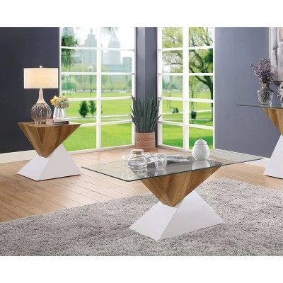 Deals π 2pc Rune Coffee Table Set Tan - miBasics π 3 Deals π 2pc Rune Coffee Table Set Tan - miBasics π