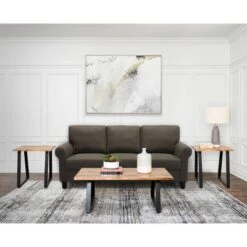 Cheapest ❤️ 3pc Lucas Wood Table Collection Light Brown - Abbyson Living 😀