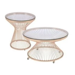 Coupon ⭐ 2pc Poppy Occasional Table Set - Picket House Furnishings Silver 🤩 -End And Side Tables shop unnamed file 8621