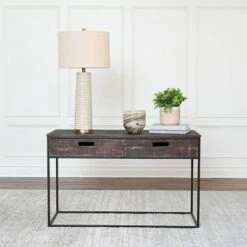 Outlet ✔️ 3pc Thomas Wood Table Collection Dark Brown - Abbyson Living ⌛ -End And Side Tables shop unnamed file 8627
