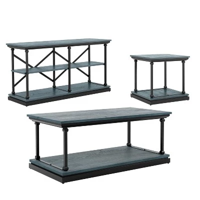 Deals ❤️ 3pc Tullymore Coffee Table Set - miBasics Antique Gray/black ❤️ 14 Deals ❤️ 3pc Tullymore Coffee Table Set - miBasics Antique Gray/black ❤️ - Image 12