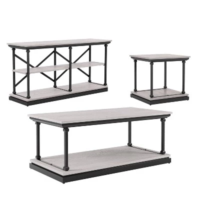 Deals ❤️ 3pc Tullymore Coffee Table Set - miBasics Antique Gray/black ❤️ 16 Deals ❤️ 3pc Tullymore Coffee Table Set - miBasics Antique Gray/black ❤️ - Image 14
