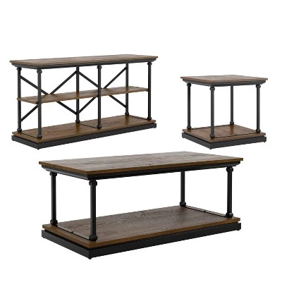 Deals ❤️ 3pc Tullymore Coffee Table Set - miBasics Antique Gray/black ❤️ 17 Deals ❤️ 3pc Tullymore Coffee Table Set - miBasics Antique Gray/black ❤️ - Image 15