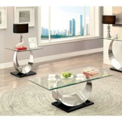 Promo 🌟 2pc Juliana Occasional Table Set Satin Gray - HOMES: Inside + Out 😀