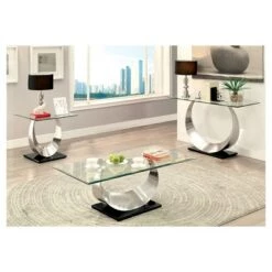 Promo 🌟 2pc Juliana Occasional Table Set Satin Gray - HOMES: Inside + Out 😀 -End And Side Tables shop unnamed file 8686