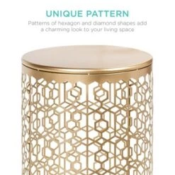 Outlet 🌟 Best Choice Products Set of 2 Decorative Nesting Round Patterned Accent Side Coffee End Table Nightstands 🛒 -End And Side Tables shop unnamed file 8689