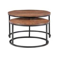 Buy 🔥 Powell Company Woodruff Nesting Coffee Table - Powell Brown 🥰 -End And Side Tables shop unnamed file 8718
