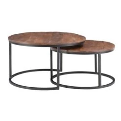 Buy 🔥 Powell Company Woodruff Nesting Coffee Table - Powell Brown 🥰 -End And Side Tables shop unnamed file 8719