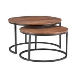 Buy 🔥 Powell Company Woodruff Nesting Coffee Table - Powell Brown 🥰 -End And Side Tables shop unnamed file 8722
