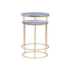 Top 10 🤩 Powell Company Freya Nesting Table - Powell White Marble 😀 -End And Side Tables shop unnamed file 8726