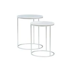 Top 10 🤩 Powell Company Freya Nesting Table - Powell White Marble 😀 -End And Side Tables shop unnamed file 8732