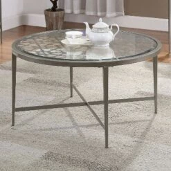 Cheapest 🧨 3pc Harding Coffee Table Set Silver - miBasics 😍 -End And Side Tables shop unnamed file 874