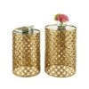 Budget 🥰 Set of Two Round Nested Tables with Mirror Top Gold - Linon 😀 -End And Side Tables shop unnamed file 8773