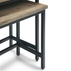 Brand new 🤩 2pc Rhonda Solid Mango Wood Nesting Side Table - Wyndenhall Beach Brown 😀 -End And Side Tables shop unnamed file 8780