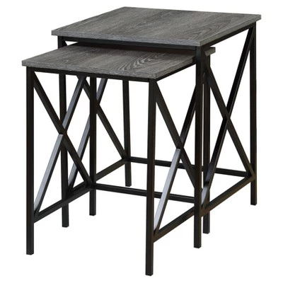 Hot Sale β Breighton Home Tucson Nesting End Tables - Cherry - Black - Convenience Concepts π₯ 6 Hot Sale β Breighton Home Tucson Nesting End Tables - Cherry - Black - Convenience Concepts π₯ - Image 4