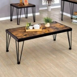 Buy ✔️ 2pc Carolin Occasional Table Set Black - HOMES: Inside + Out ❤️