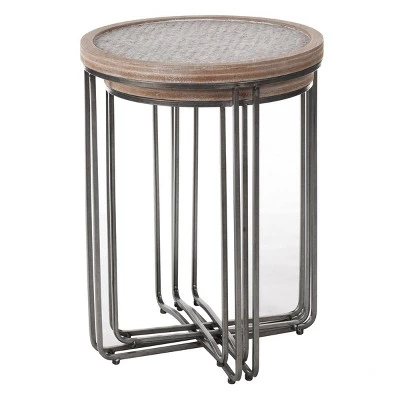 Promo 𧨠Set of 2 Ryder Round Nested Side Tables Tan/Black - Stylecraft βοΈ 5 Promo 𧨠Set of 2 Ryder Round Nested Side Tables Tan/Black - Stylecraft βοΈ - Image 3
