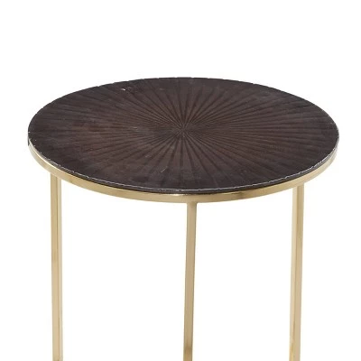 Flash Sale βοΈ Olivia & May Set of 2 Contemporary Aluminum Accent Tables Gold - Olivia & May π₯ 4 Flash Sale βοΈ Olivia & May Set of 2 Contemporary Aluminum Accent Tables Gold - Olivia & May π₯ - Image 2