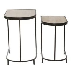 Discount 🤩 Olivia & May Set of 2 Industrial Metal Accent Tables Red - Olivia & May 🔥 -End And Side Tables shop unnamed file 8887