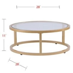 Budget 🛒 Set of 2 Emma Glam Nesting Cocktail Table Gold - Aiden Lane ✨ -End And Side Tables shop unnamed file 8896