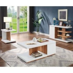 Best deal π€© 3pc Hal Coffee Table Set White - miBasics β