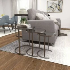 Hot Sale 😍 Olivia & May Set of 3 Contemporary Tin Accent Tables Silver - Olivia & May ⌛ -End And Side Tables shop unnamed file 8925