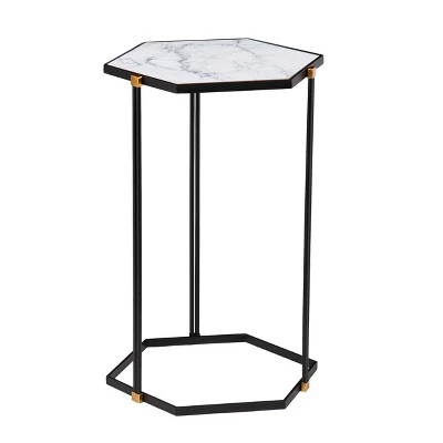 Wholesale β¨ Set of 2 Memthy Faux Marble Nesting Tables Black/Gold - Aiden Lane π 7 Wholesale β¨ Set of 2 Memthy Faux Marble Nesting Tables Black/Gold - Aiden Lane π - Image 5