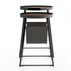 Brand new π Quinlane Nesting Table with Magazine Holder Walnut/Matte Black - miBasics π 8 Brand new π Quinlane Nesting Table with Magazine Holder Walnut/Matte Black - miBasics π -End And Side Tables shop unnamed file 8972