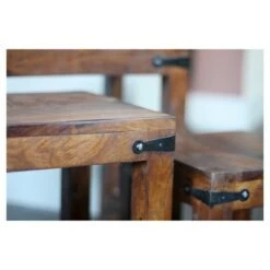 Buy 👍 3pc Handcrafted Rustic Nesting Tables Natural - Timbergirl 🥰 -End And Side Tables shop unnamed file 8988