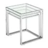 Coupon ✨ Modern Chrome Steel Tube and Tempered Glass Nesting table Set - ZM Home 🥰 -End And Side Tables shop unnamed file 8994