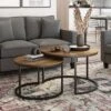 Budget 😉 Fort Worth Wood Grain Finish Nesting Coffee Table Brown - CorLiving 💯 -End And Side Tables shop unnamed file 9023