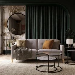 Outlet 🔔 Moon Phases Nesting End Tables White Marble/Glass - Mr. Kate 💯 -End And Side Tables shop unnamed file 9045