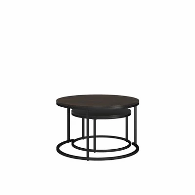Outlet 𧨠Room & Joy Claret Nesting Coffee and End Table Bundle Espresso/Black Metal - Room & Joy β€οΈ 8 Outlet 𧨠Room & Joy Claret Nesting Coffee and End Table Bundle Espresso/Black Metal - Room & Joy β€οΈ - Image 6