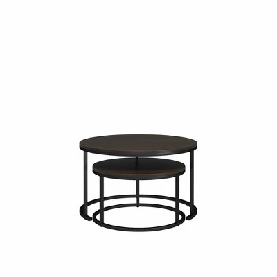 Outlet 𧨠Room & Joy Claret Nesting Coffee and End Table Bundle Espresso/Black Metal - Room & Joy β€οΈ 11 Outlet 𧨠Room & Joy Claret Nesting Coffee and End Table Bundle Espresso/Black Metal - Room & Joy β€οΈ - Image 9