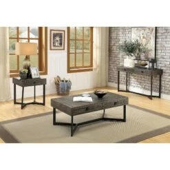 Wholesale 😀 2pc Craddock Coffee Table Set Dark Oak - miBasics 🤩 -End And Side Tables shop unnamed file 907