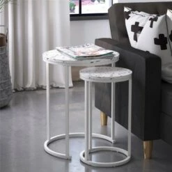 Wholesale ⭐ Amelia Nesting Tables Terrazzo - Cosmoliving By Cosmopolitan 😀