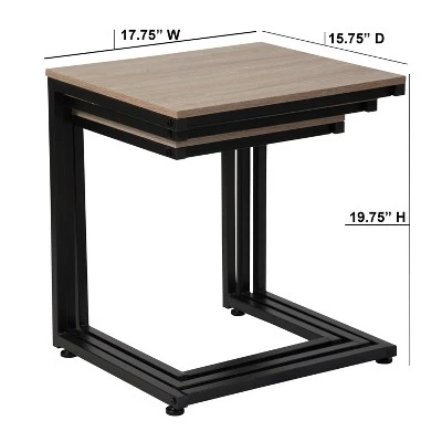 Cheap π Midtown Nesting Tables Brown - Riverstone Furniture π 4 Cheap π Midtown Nesting Tables Brown - Riverstone Furniture π - Image 2