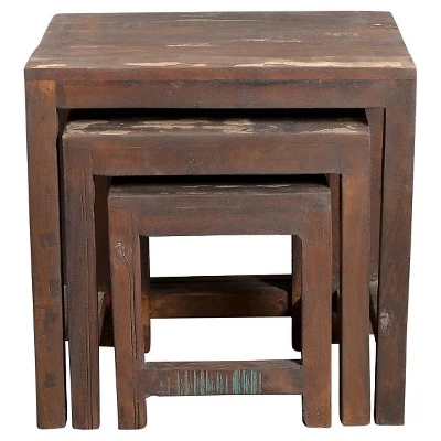Wholesale π 3pc Reclaimed Wood Nesting Tables Natural - Timbergirl π₯ 7 Wholesale π 3pc Reclaimed Wood Nesting Tables Natural - Timbergirl π₯ - Image 5