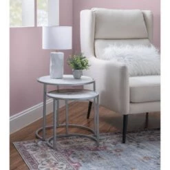 Wholesale 🛒 Powell Company Francis Nesting Tables White - Powell ⌛ -End And Side Tables shop unnamed file 9115