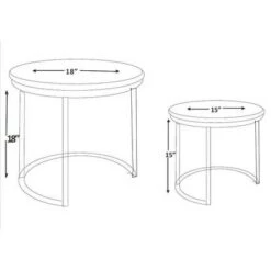 Wholesale 🛒 Powell Company Francis Nesting Tables White - Powell ⌛ -End And Side Tables shop unnamed file 9117