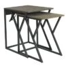 Outlet ✔️ 2pc Segovia Nesting Tables Gray - OSP Home Furnishings 🔥