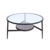 Buy 👍 3pc Corveen Glass Top Occasional Table Set Gun Metal - miBasics 🔔 -End And Side Tables shop unnamed file 9138